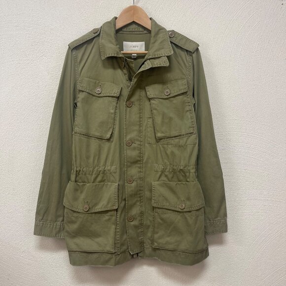 J. Crew Jackets & Blazers - J Crew Women's Green Military Boyfriend Fatigue Jacket Style 19985 Sz M